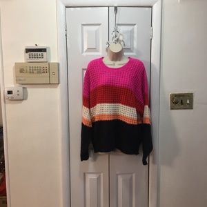 Universal Thread Women’s Striped Crewneck Pullover Sweater